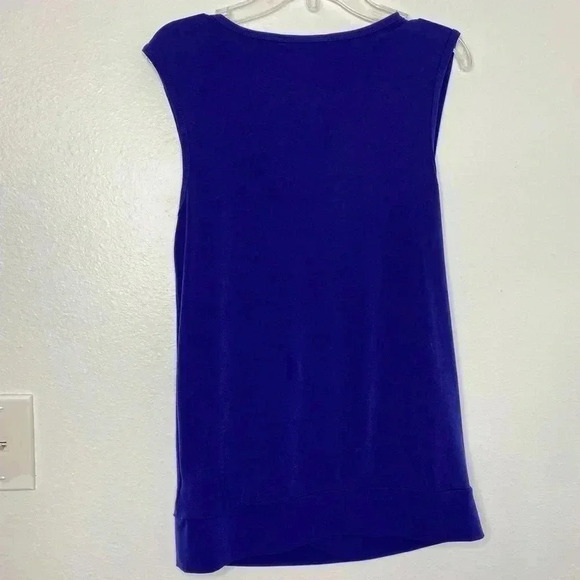Banana Republic Blue Draped Blouse - Picture 4 of 6